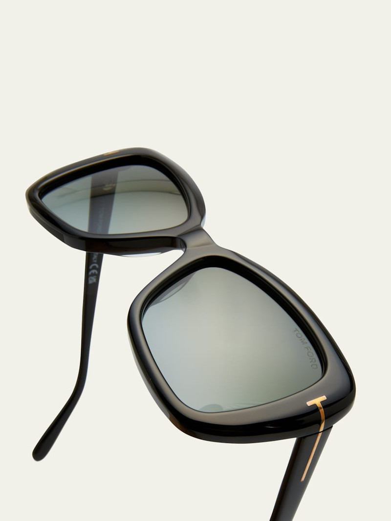 Maeve Havana Acetate Butterfly Sunglasses 5