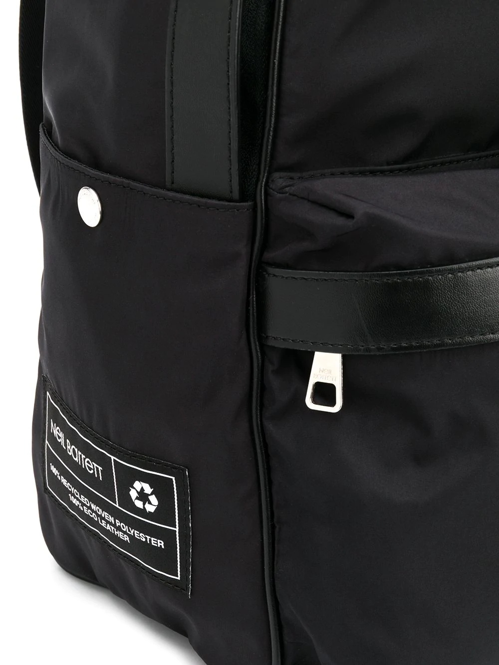 logo patch backpack - 4