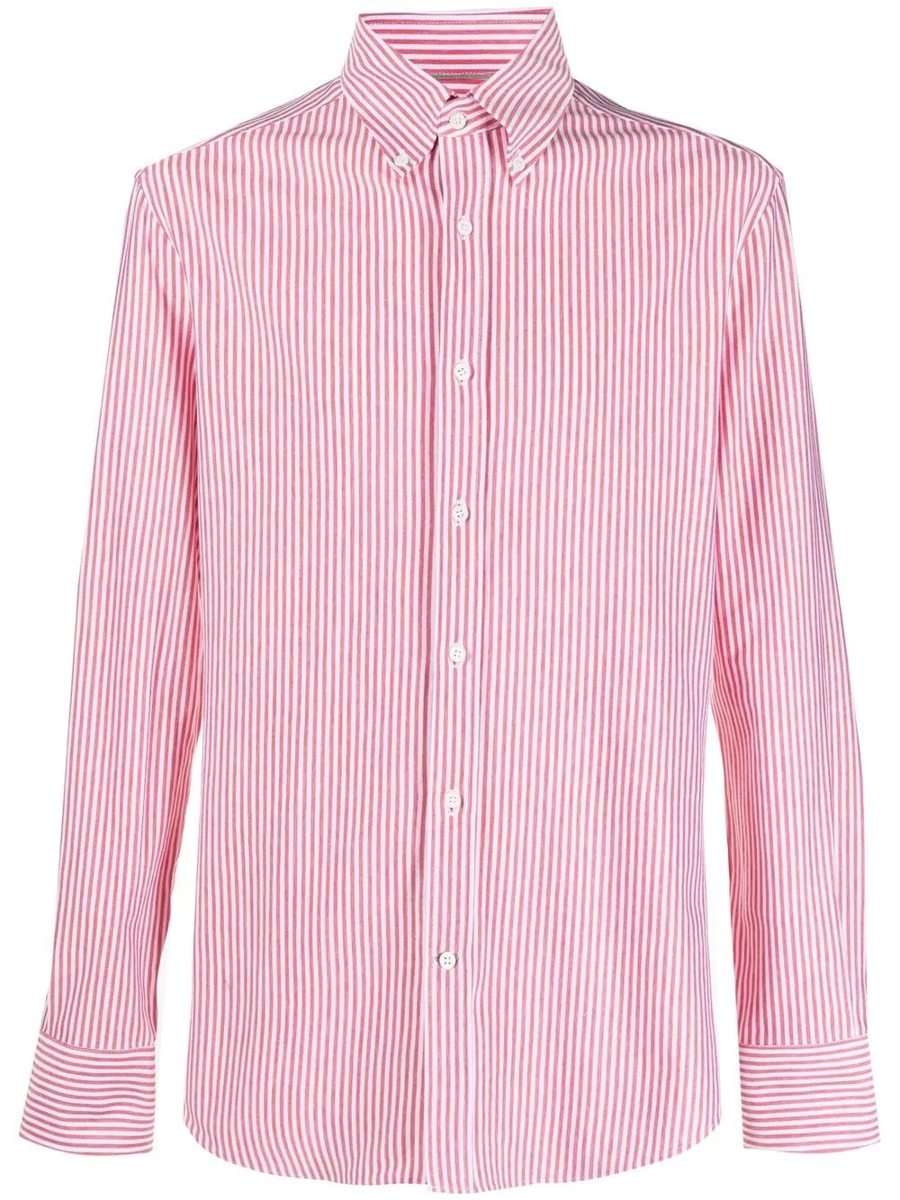 striped button-down shirt - 1