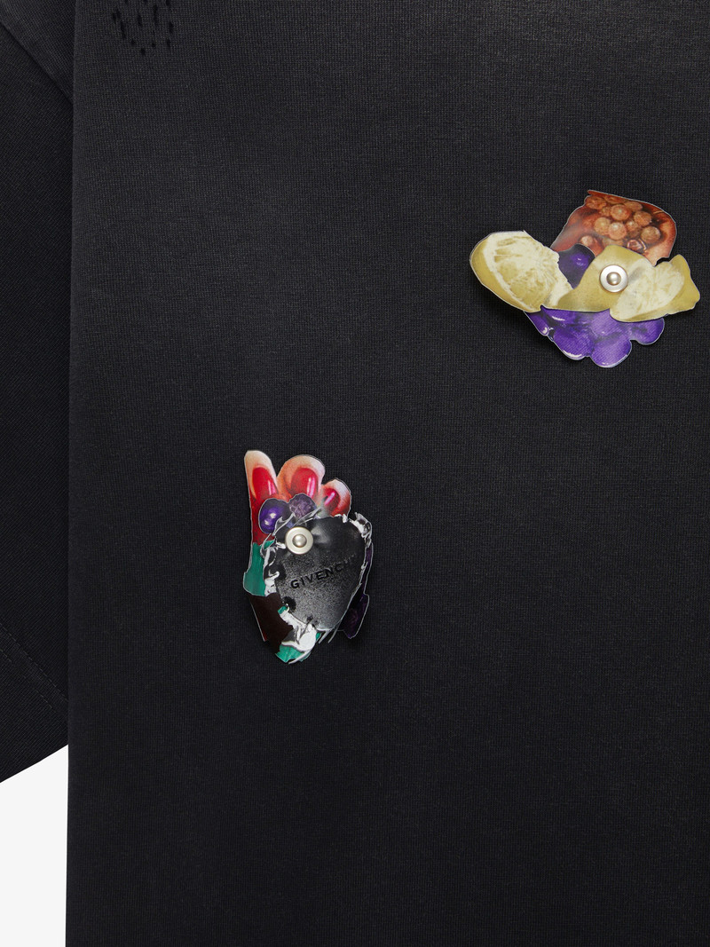 BOXY FIT T-SHIRT IN COTTON WITH ORNAMENTS 6