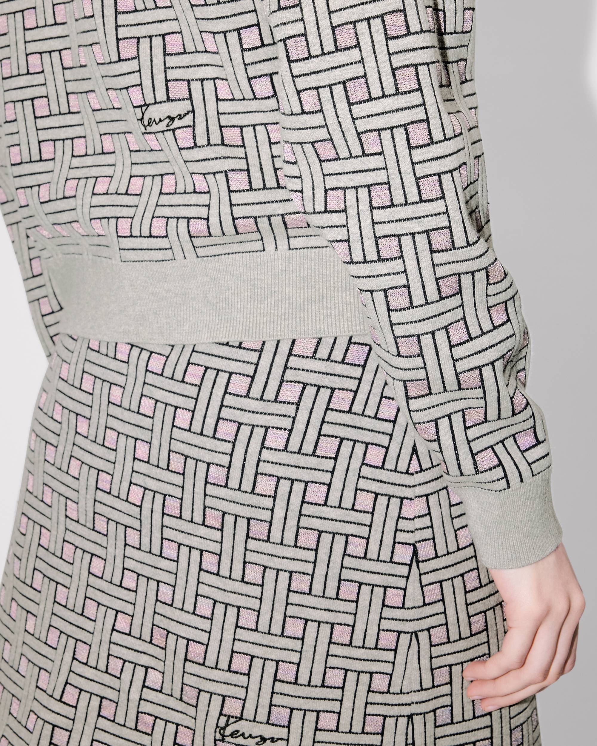 'KENZO Weave' cardigan in mixed cotton wool - 7