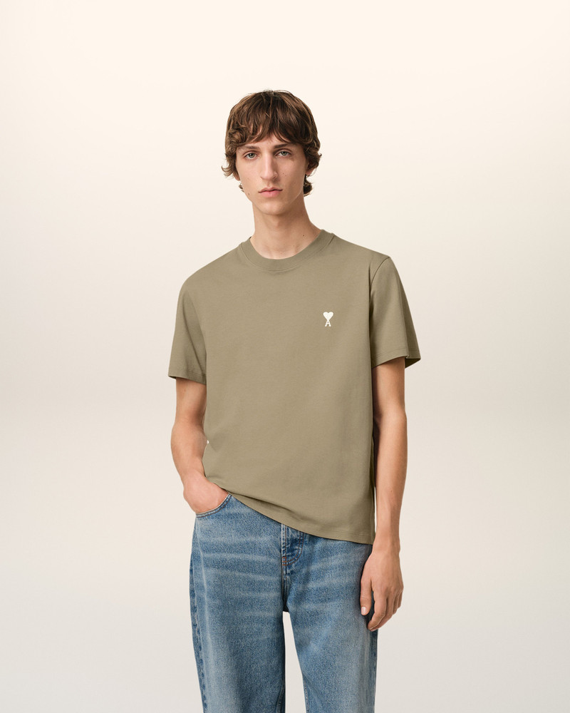 AMI Paris GREEN COTTON AMI DE COEUR T-SHIRT outlook