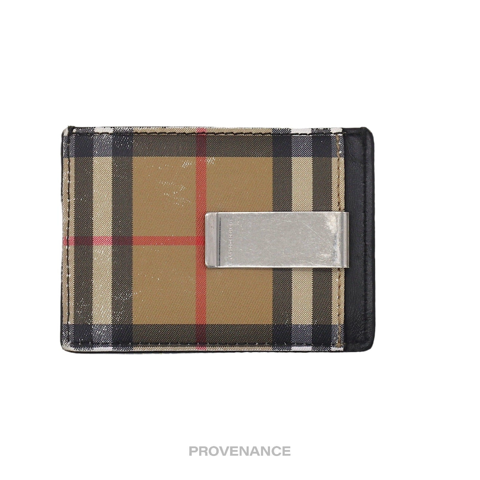 Burberry Money Clip Card Wallet - Nova Check Black - 2
