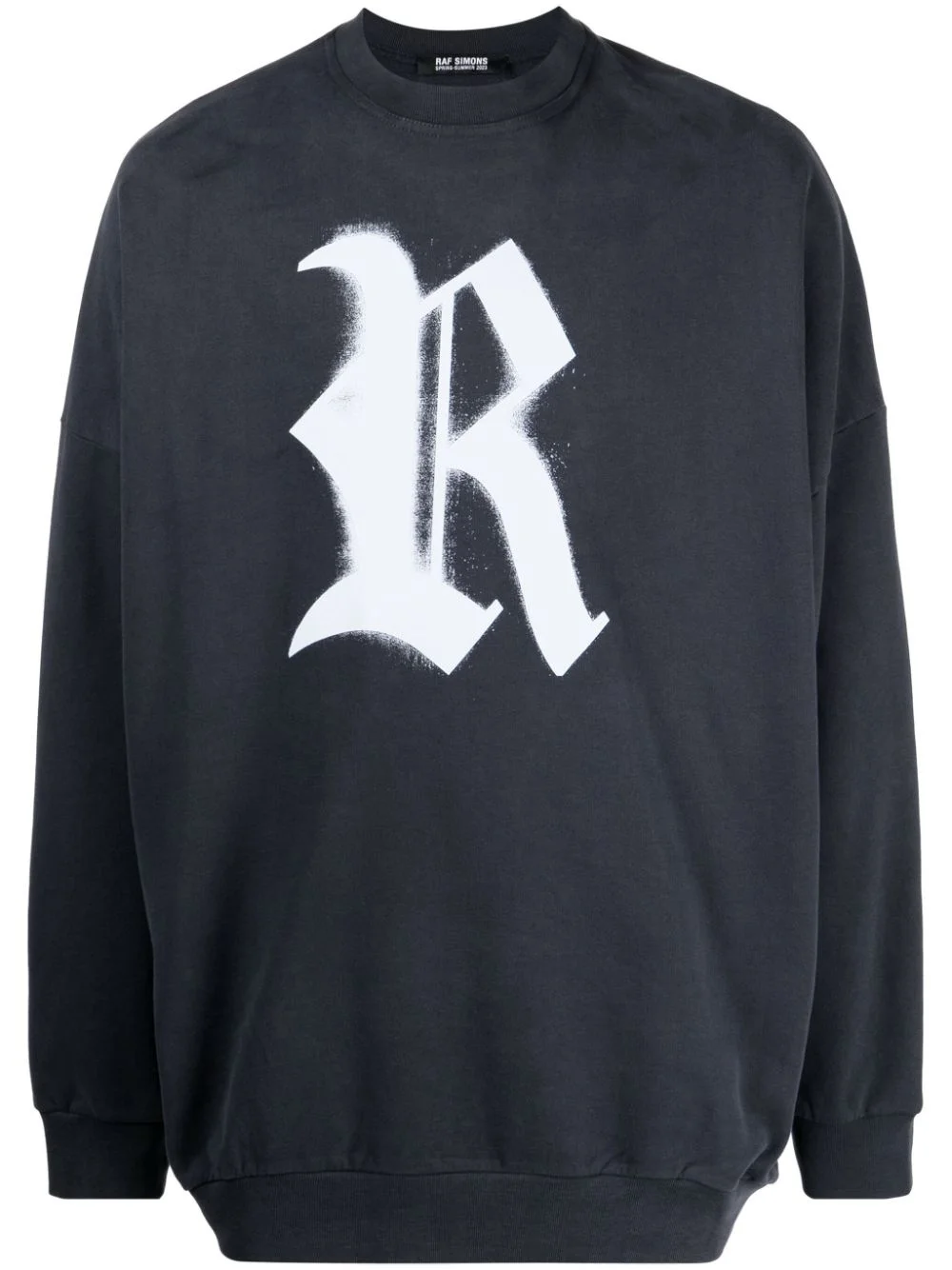 logo-print cotton sweatshirt - 1