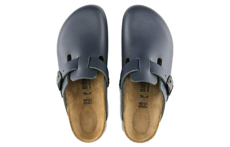BIRKENSTOCK Birkenstock Boston Natural Leather 'Blue' 0060151 outlook
