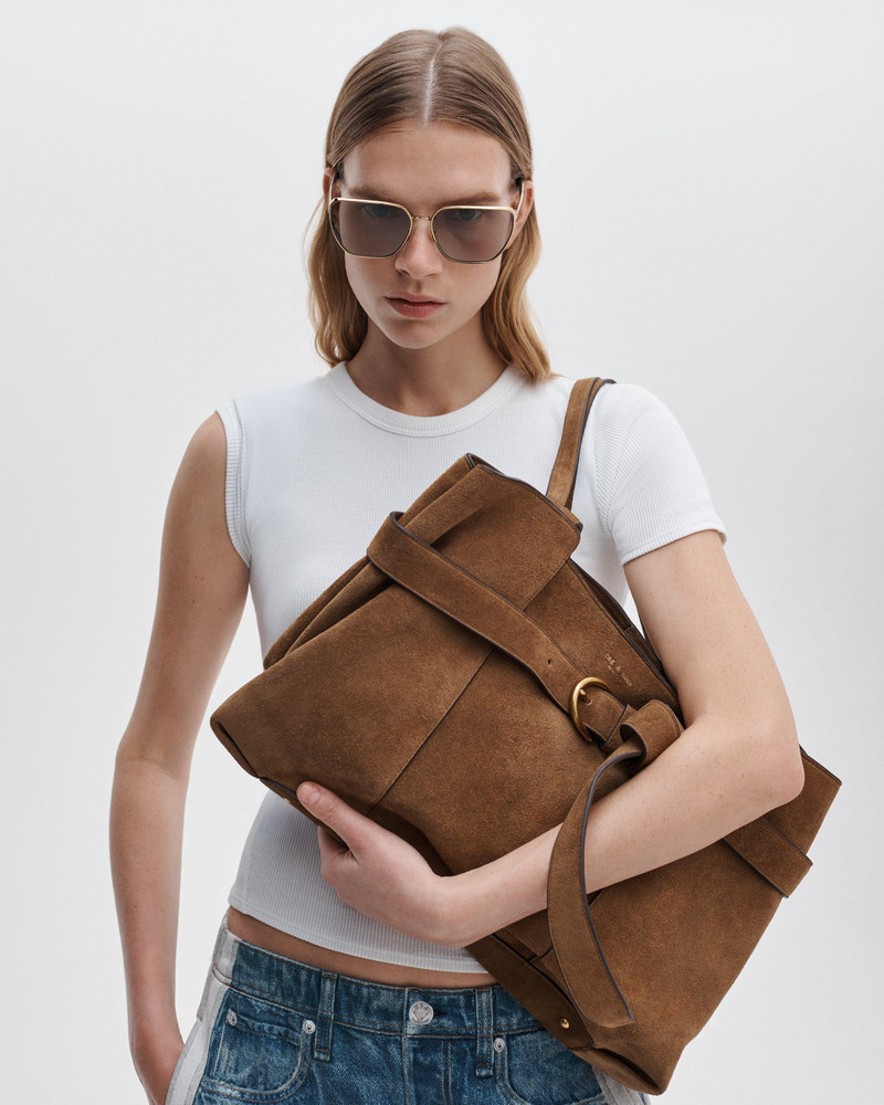Lexington Large Suede Tote 1