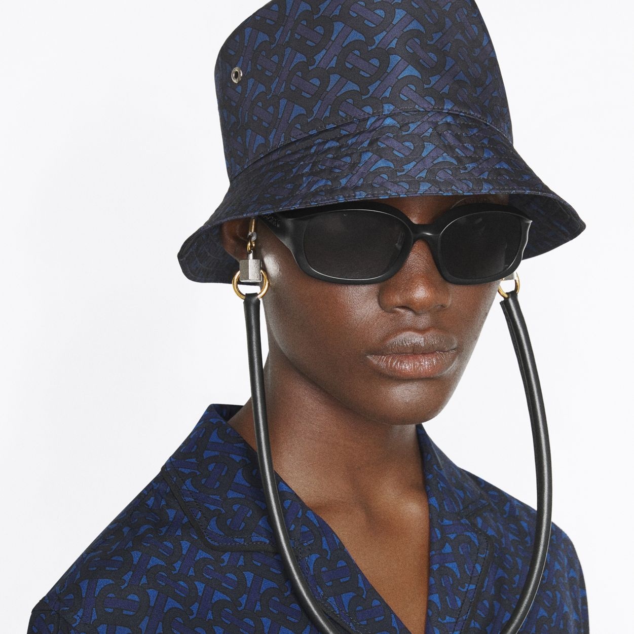 Metallic Detail Leather Eyewear Lanyard - 11