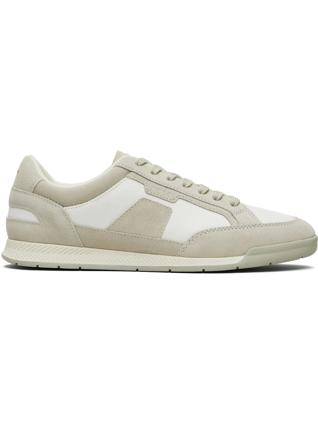Beige Satin Low Sneakers - 1