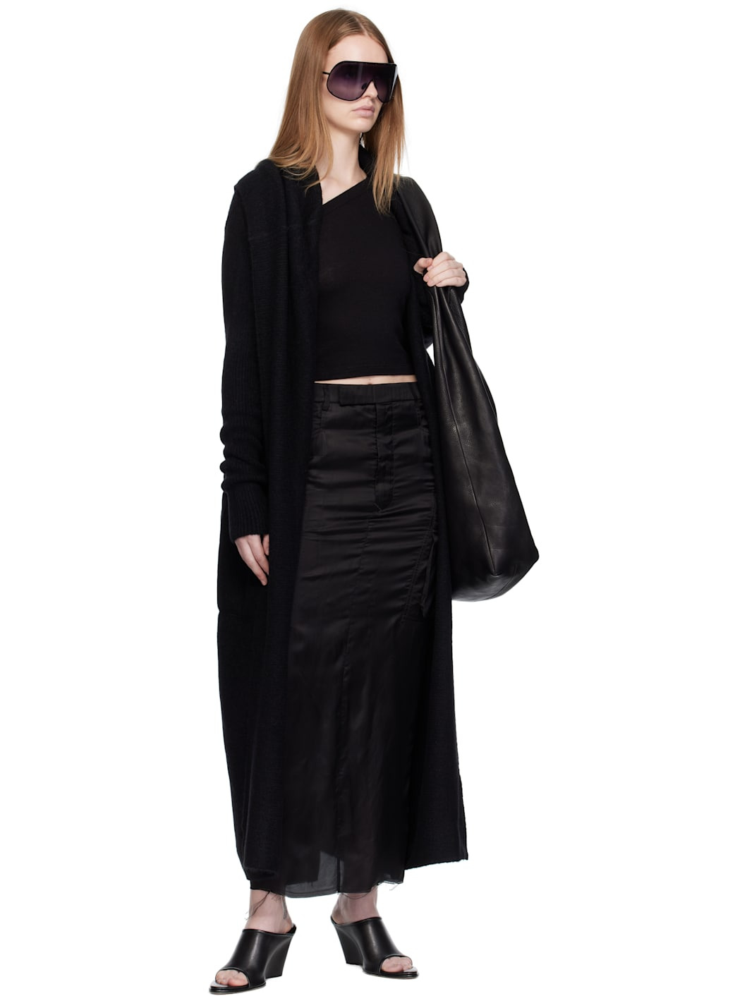 Black Concordians Long Cardigan - 5