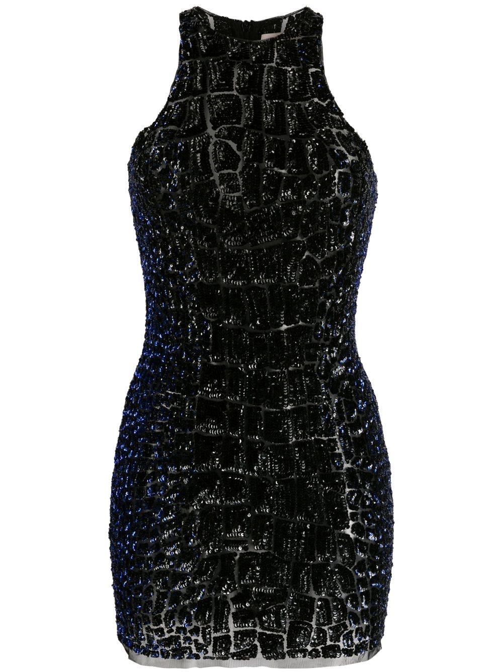sequinned sleeveless minidress - 1