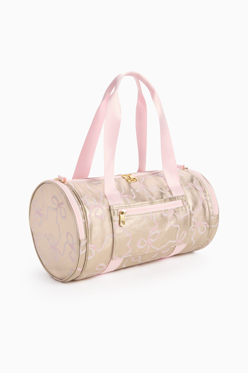 STATE x LoveShackFancy Gold Felix Duffle 5