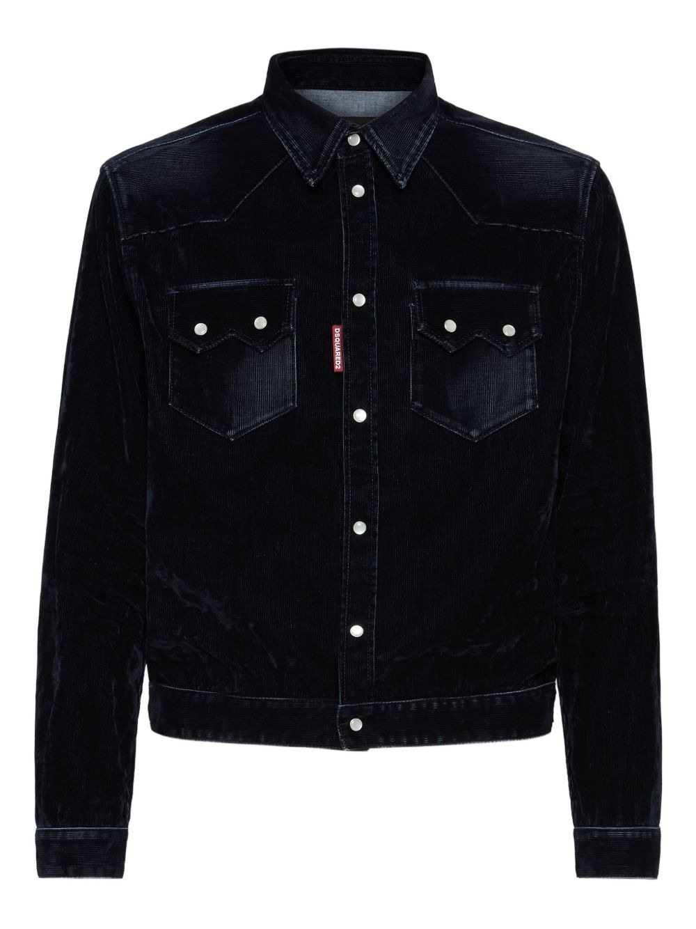 Flocked denim jacket - 1