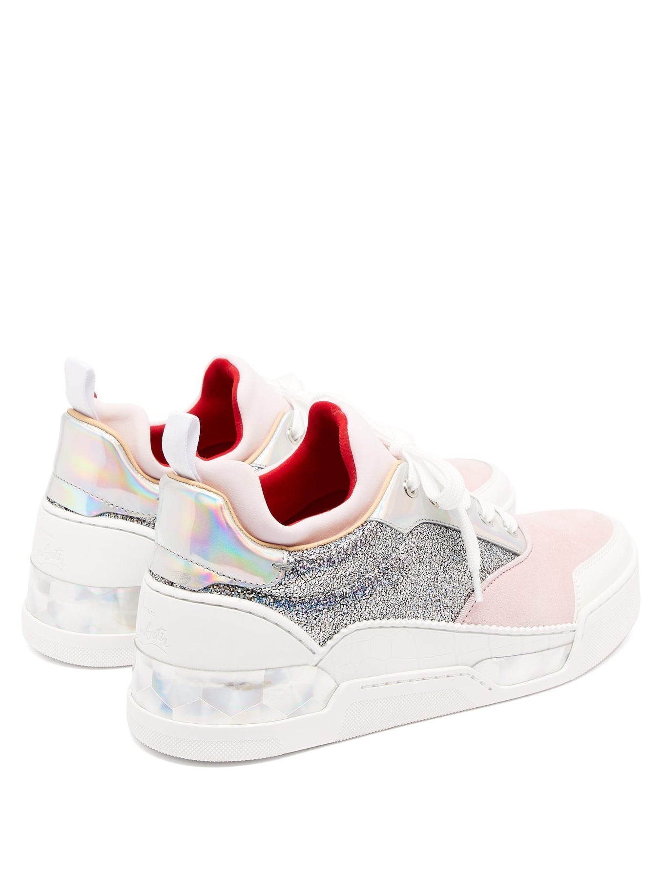 Aurelien holographic glitter trainers - 4