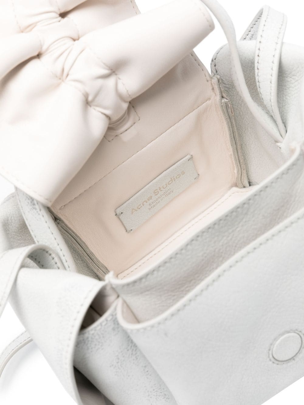 logo-pendant leather mini bag - 5