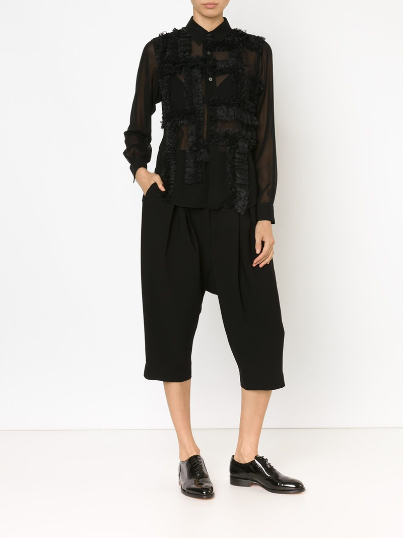 Comme Des Garçons ruffle detail shirt outlook