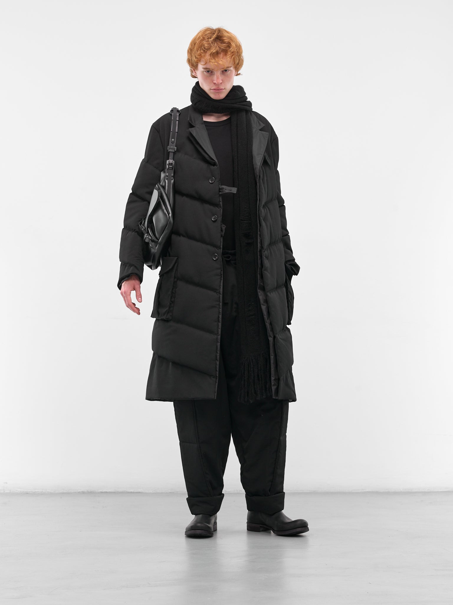 Black Relaxed Drawstring Trousers - 6