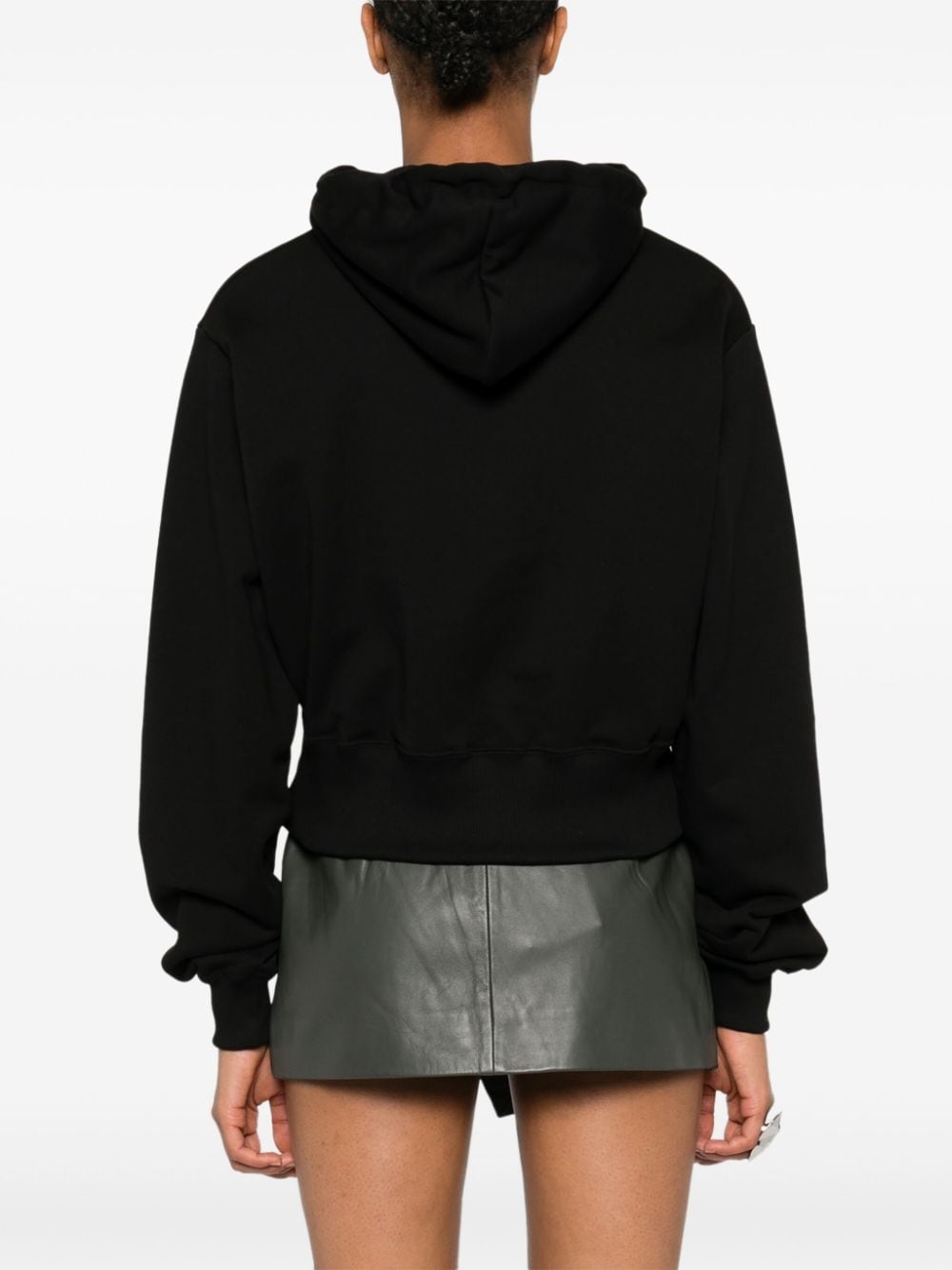 logo-embroidered hoodie - 4