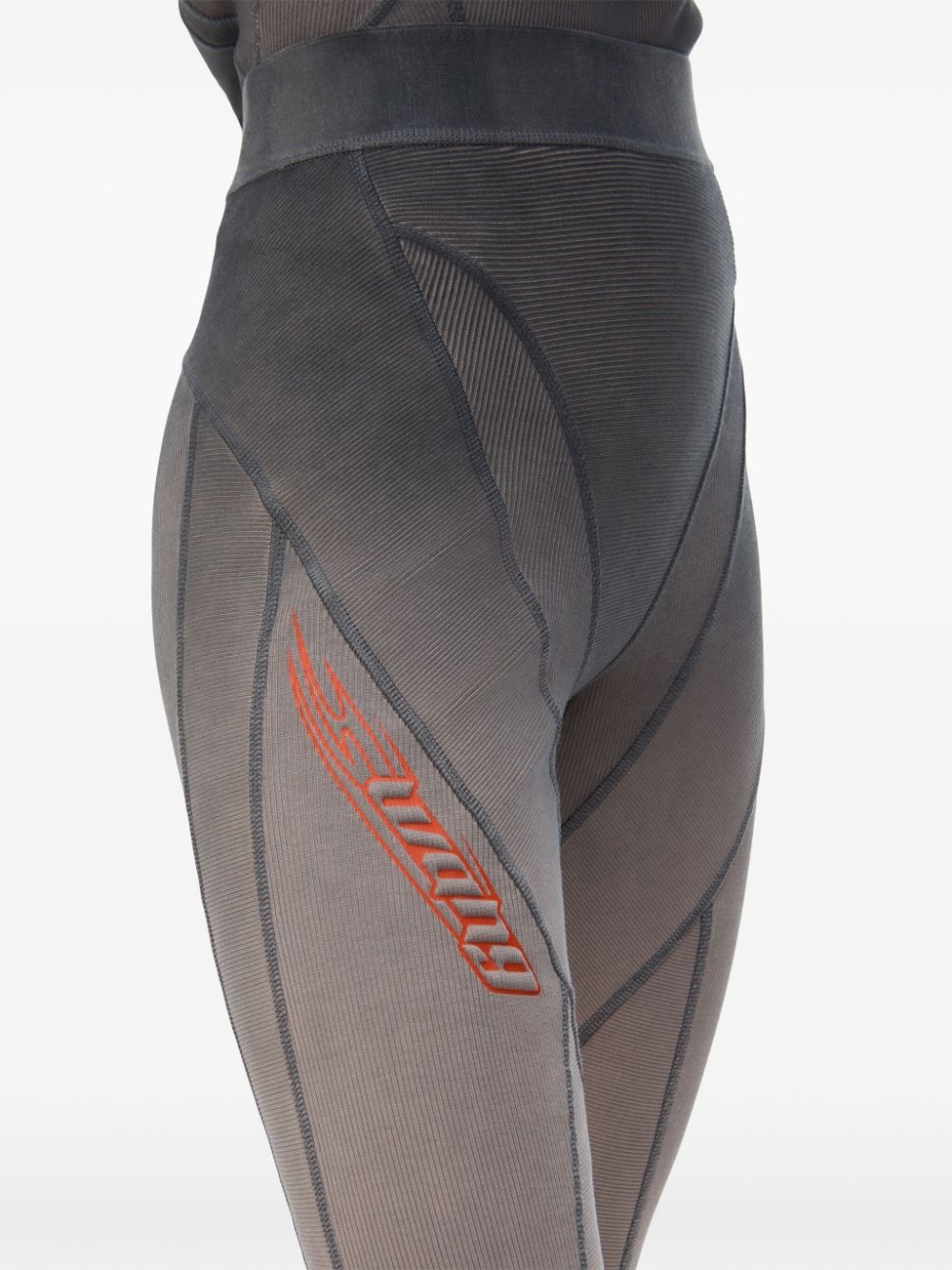 logo-waistband leggings - 5