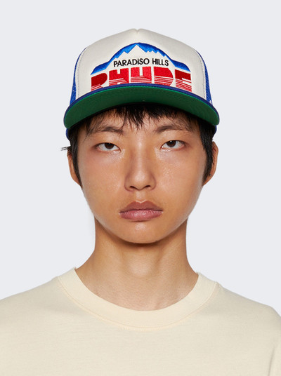 Rhude Paradiso Hills Trucker Hat Indigo outlook