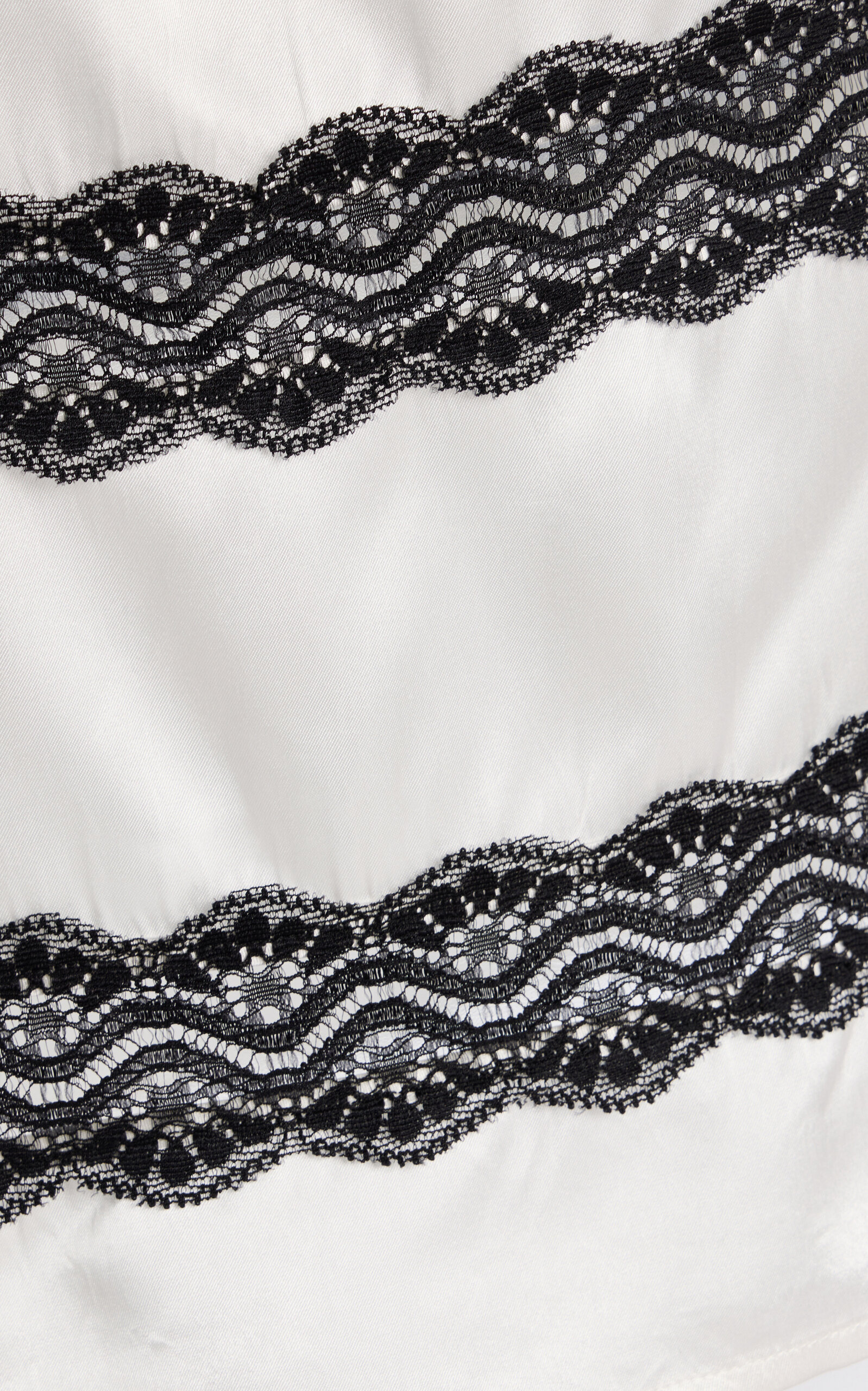 Exclusive Lace-Inset Satin Top ivory - 5