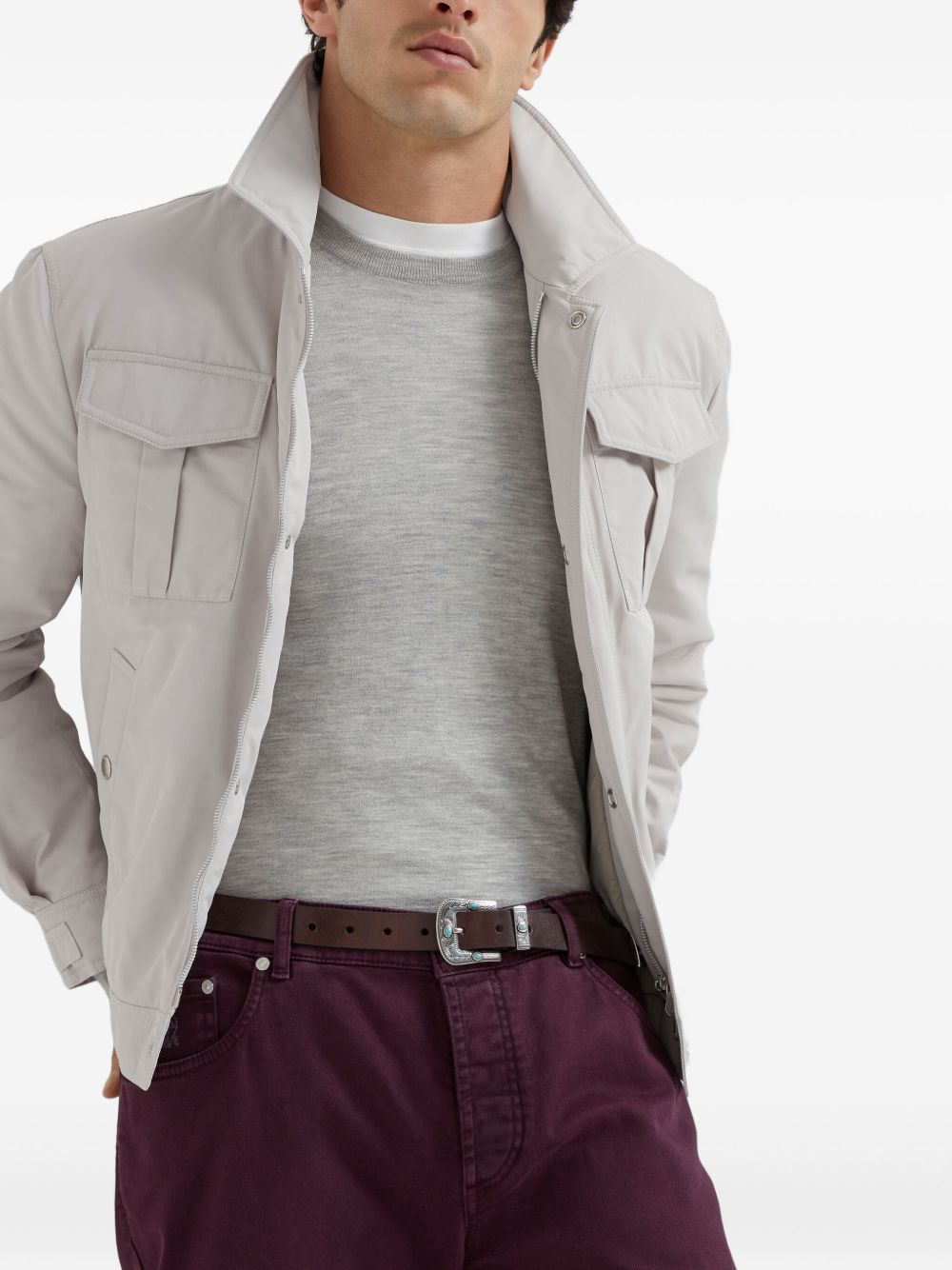 rib-trimmed relaxed-fit jumper - 4