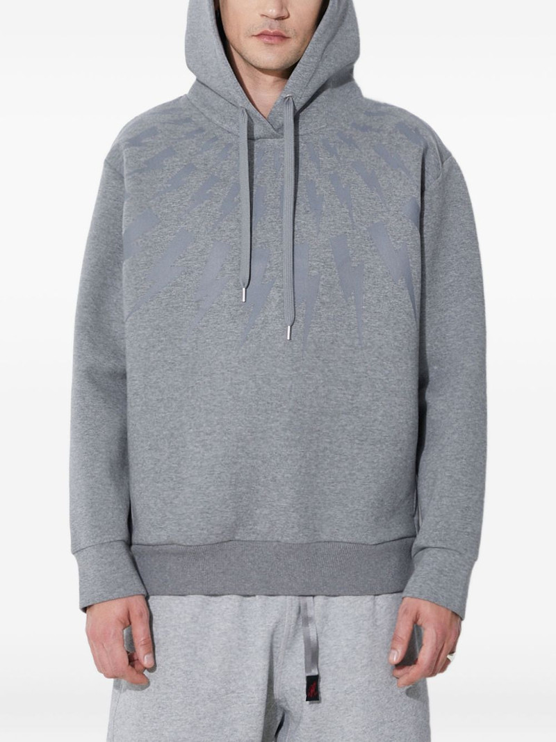lightning bolt paterned hoodie 1