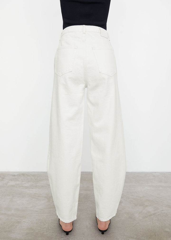 Barrel leg denim off-white - 4