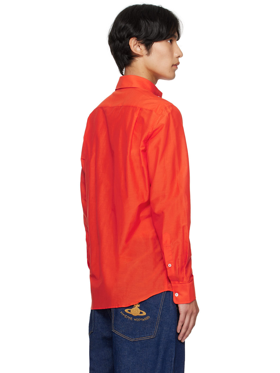 Orange Two Button Krall Shirt - 3