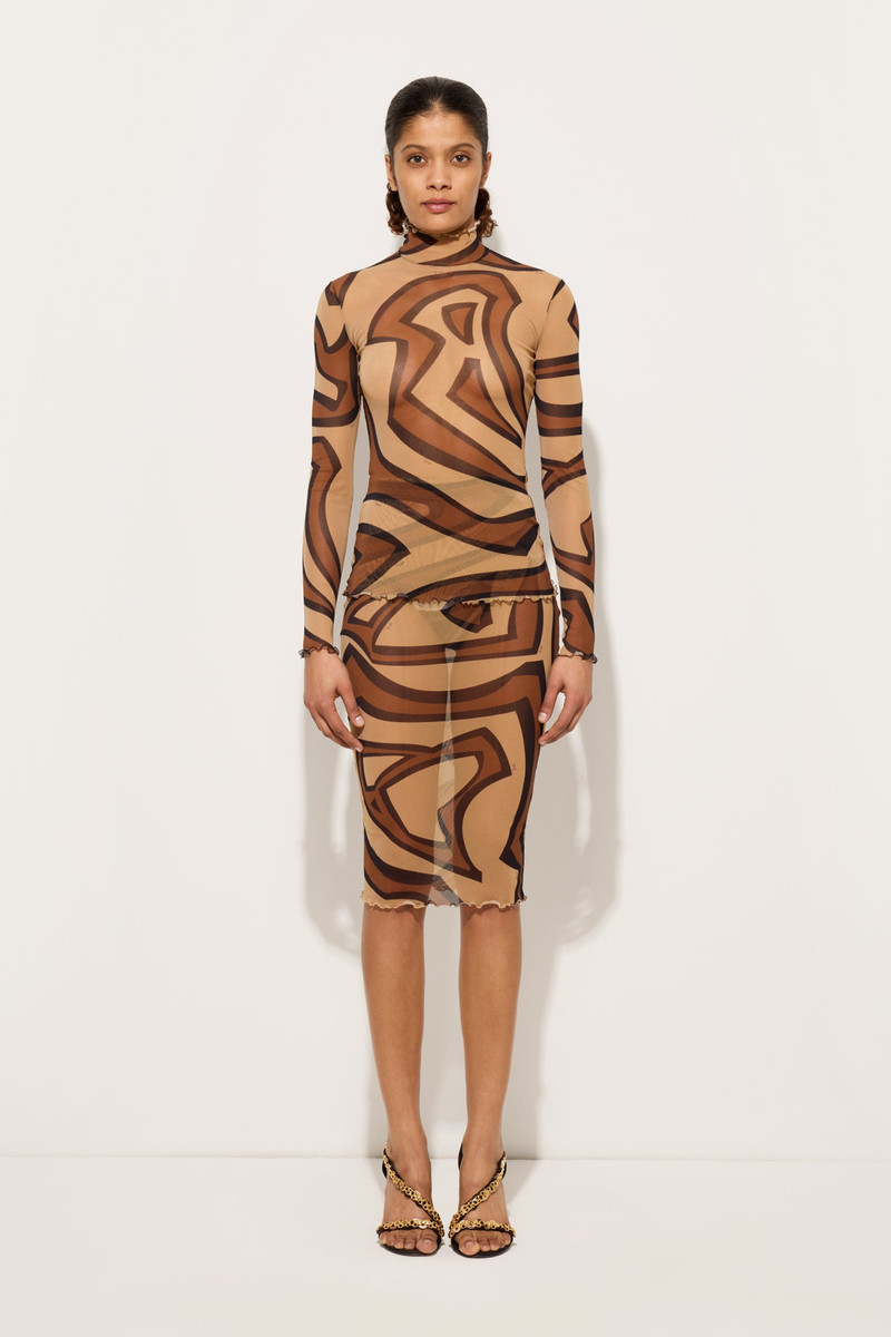 PUCCI LABIRINTO PRINT TULLE TOP outlook