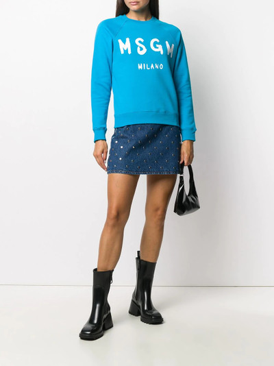 MSGM logo-print raglan sweatshirt outlook