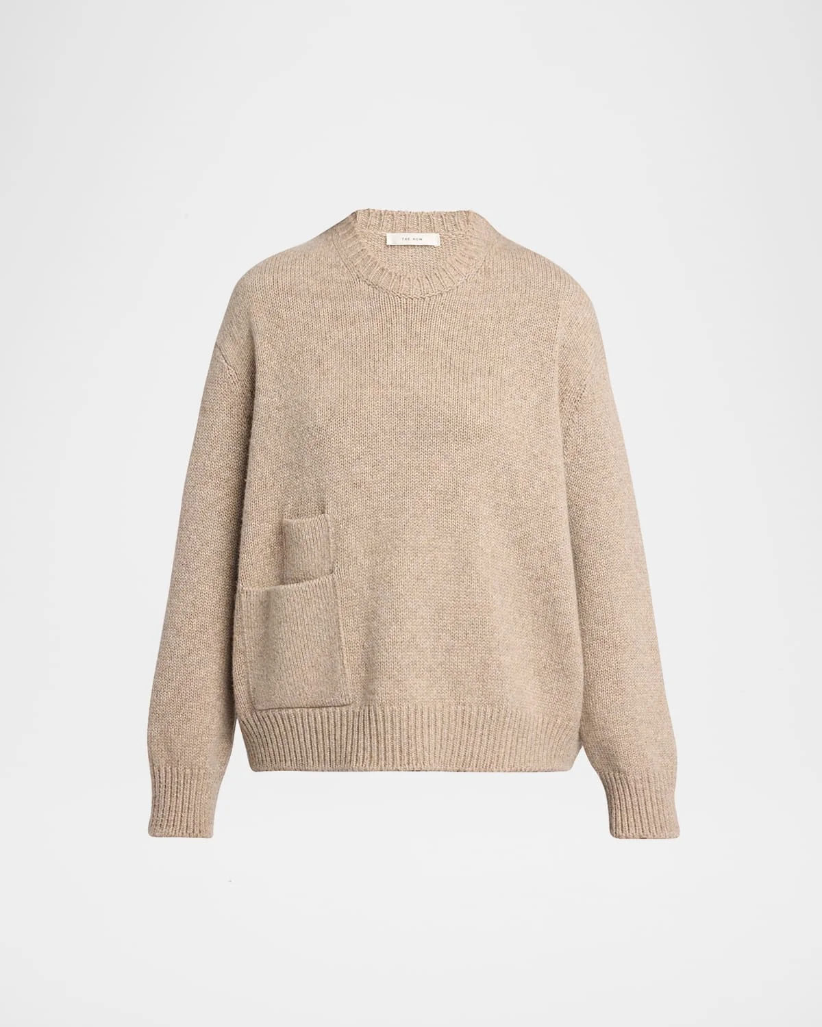 Mirtle Dual-Pocket Cashmere Crewneck Sweater - 1