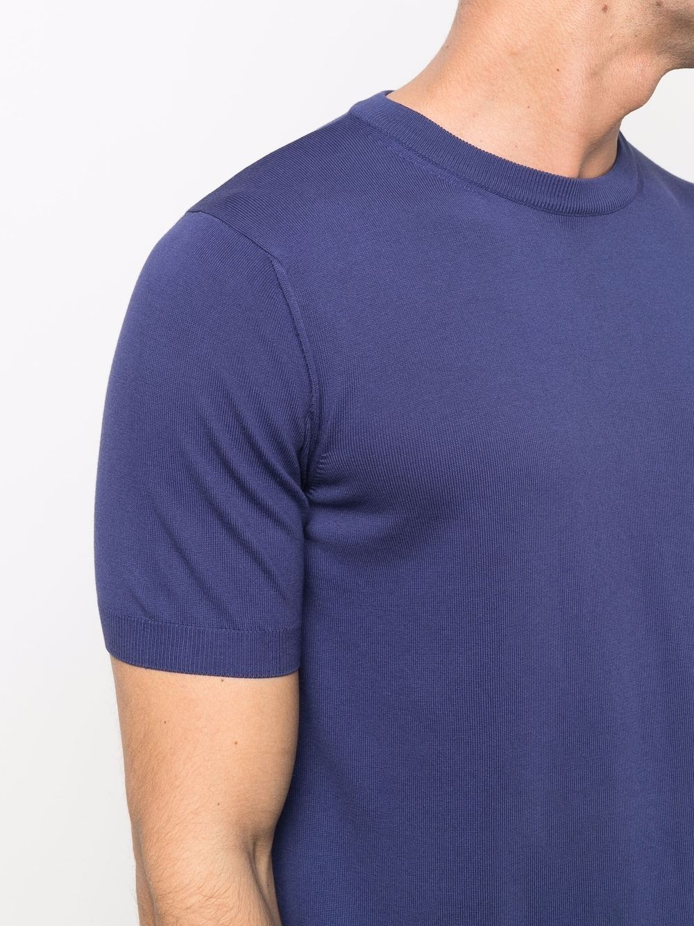 round neck short-sleeved T-shirt - 5