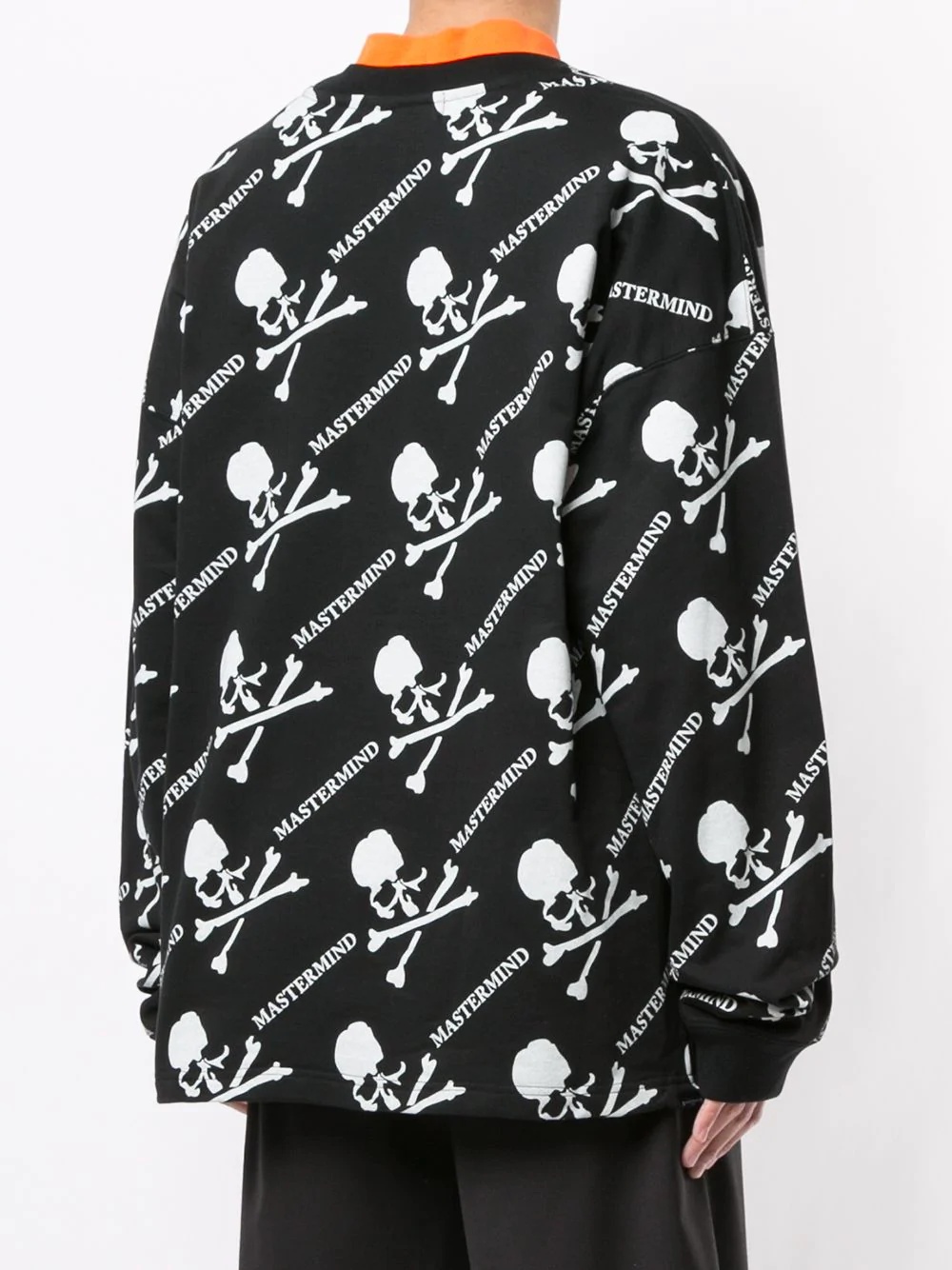 all-over skull print sweatshirt - 4