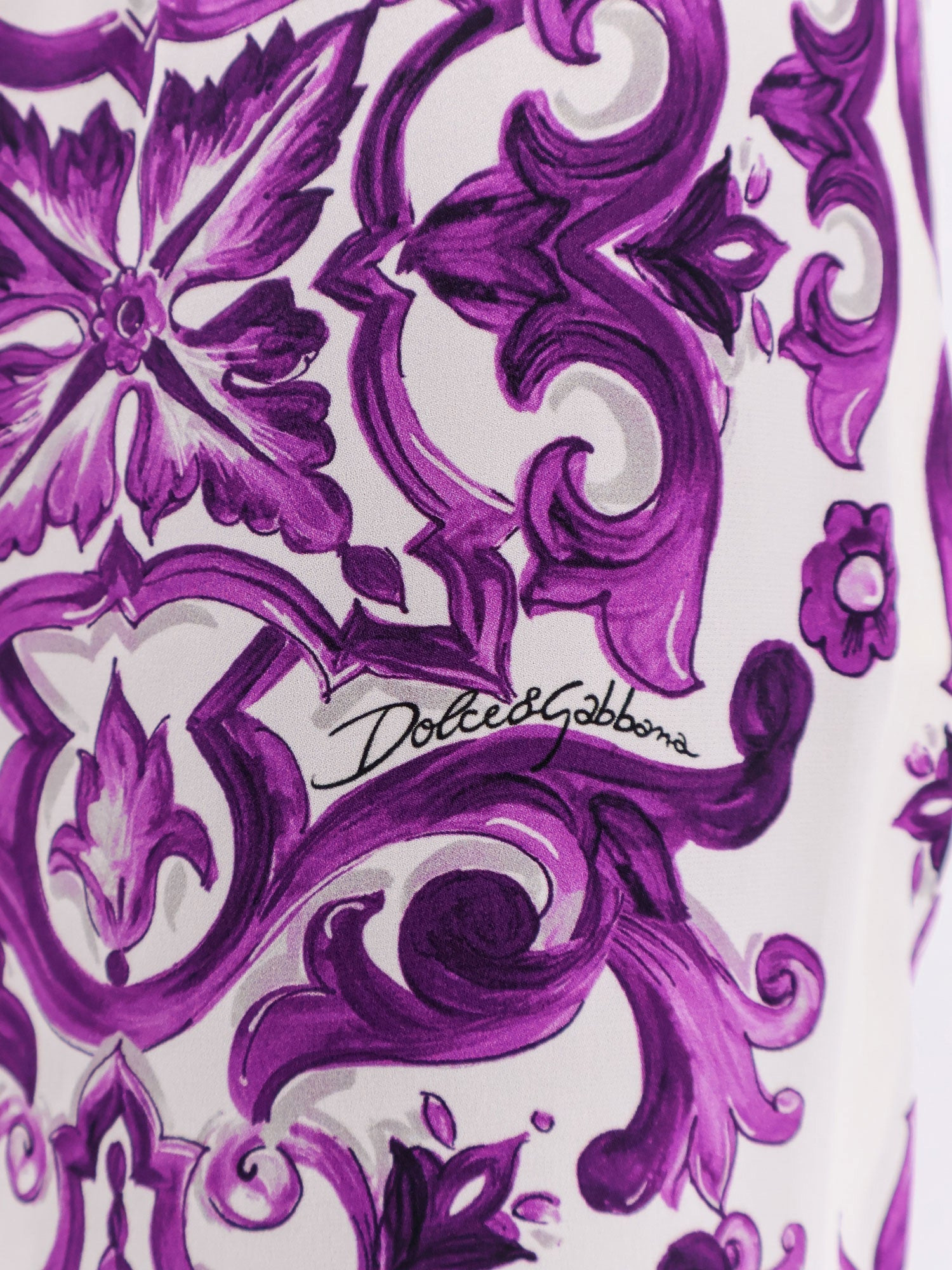 Dolce & Gabbana Silk Trousers With Maiolica Print - 5