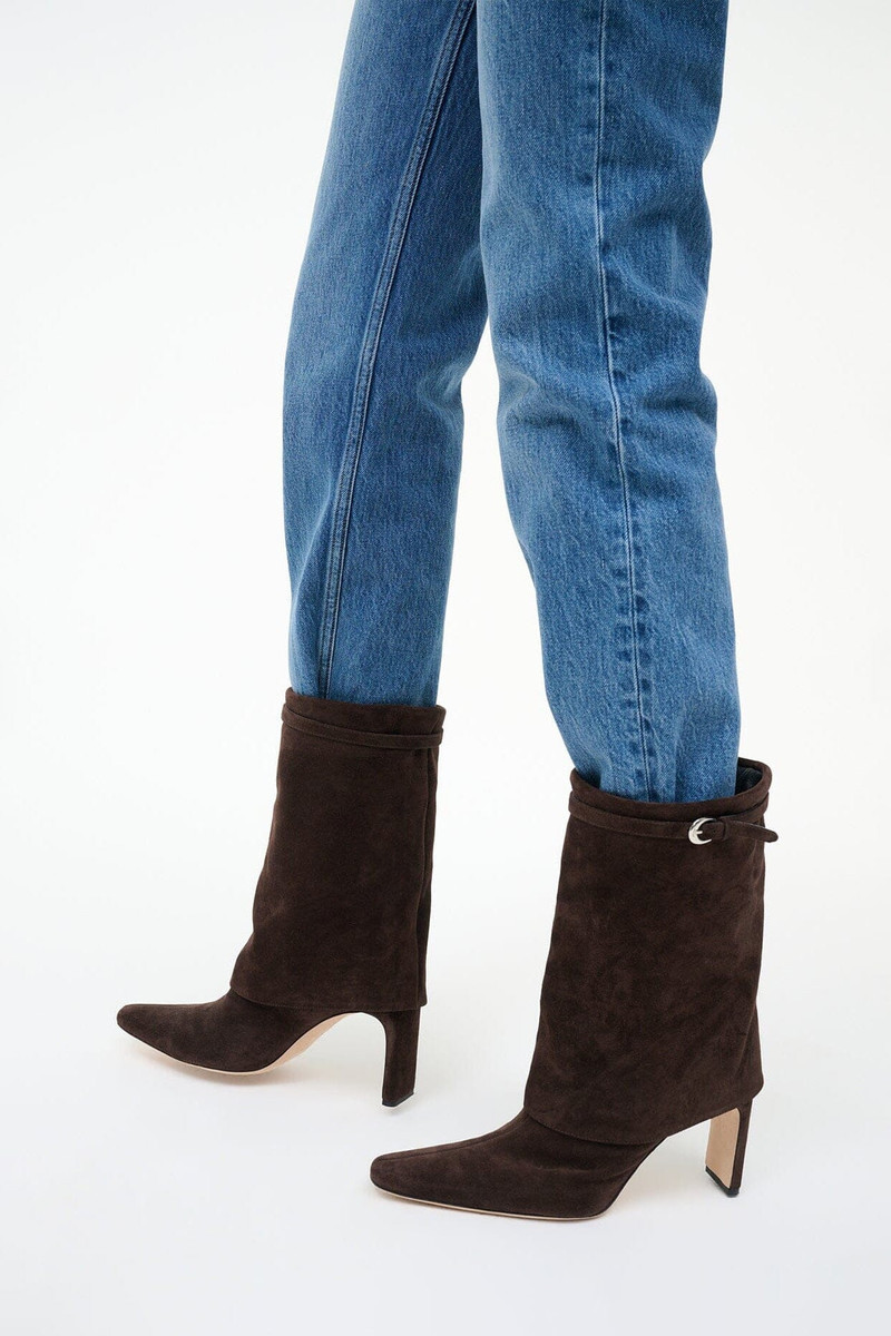 STAUD WALLY FOLDOVER MID-CALF BOOT ESPRESSO SUEDE 3