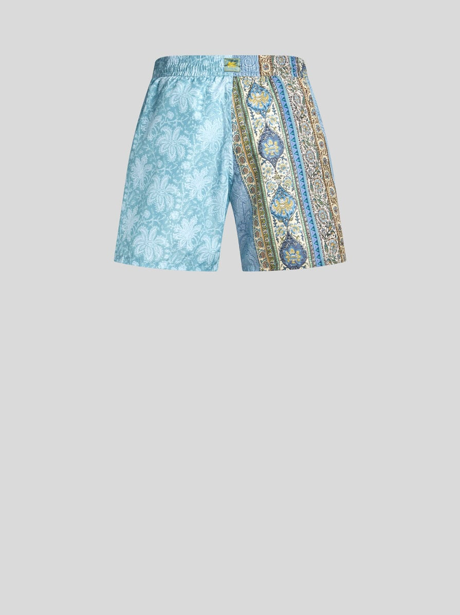 DOUBLE-PATTERN SWIM SHORTS - 6