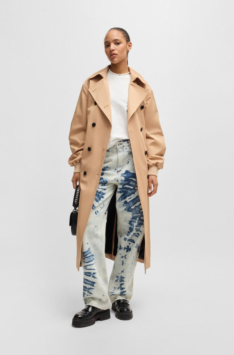 HUGO OVERSIZE-FIT COTTON TRENCH COAT outlook
