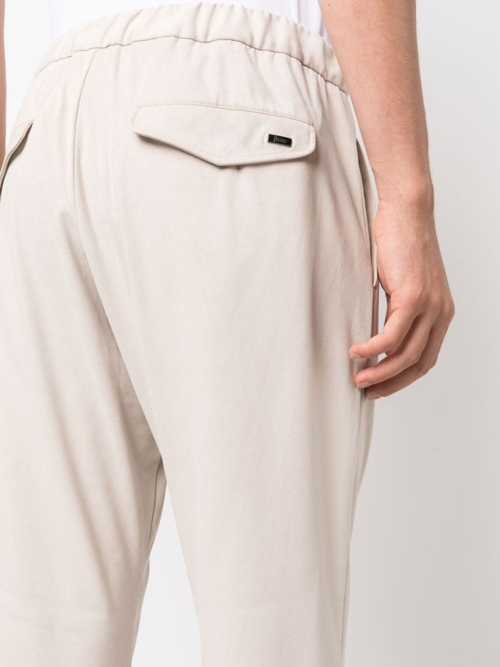 drawstring straight-leg trousers - 10