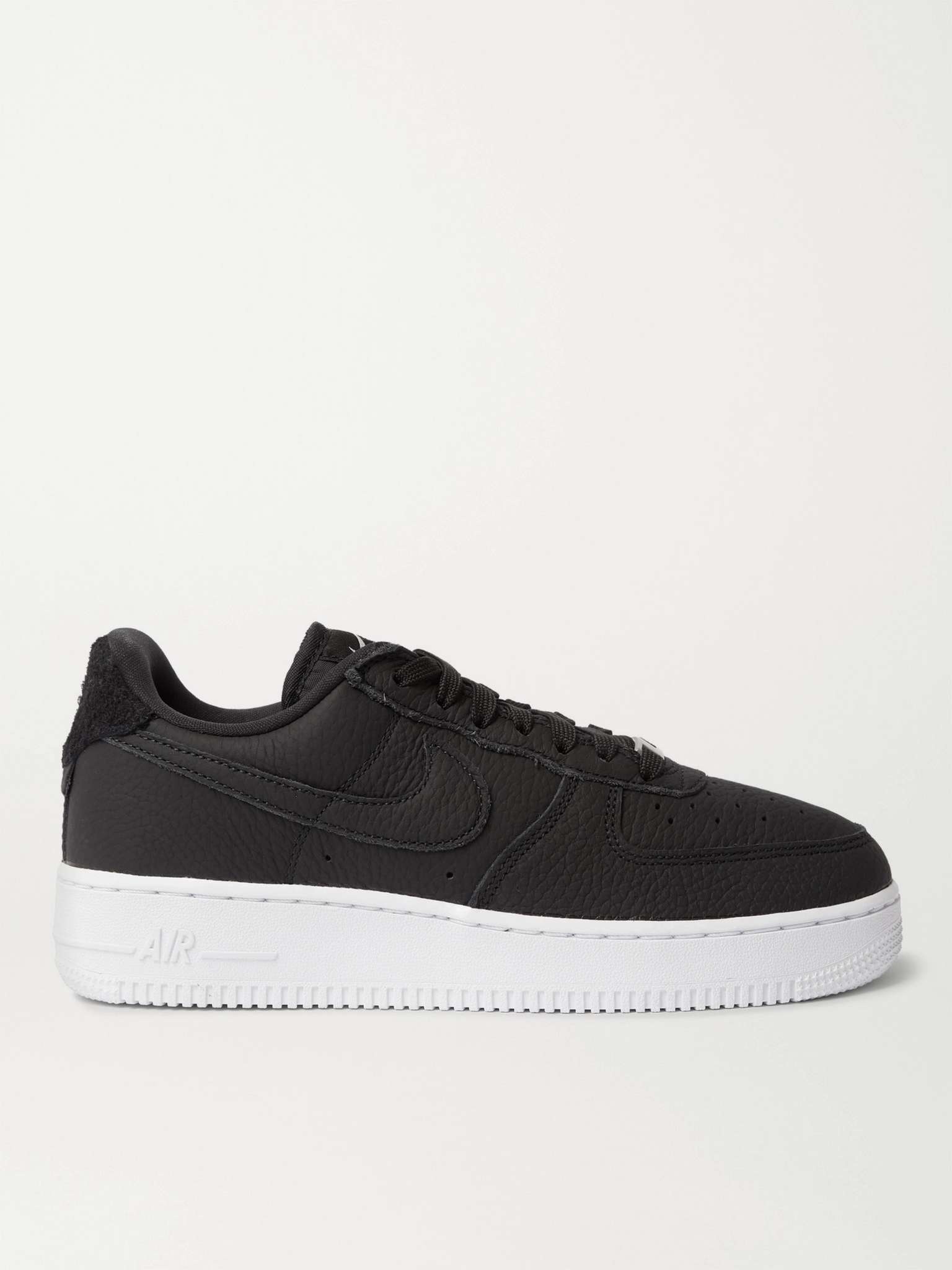 Air Force 1 07 Suede-Trimmed Leather Sneakers - 1