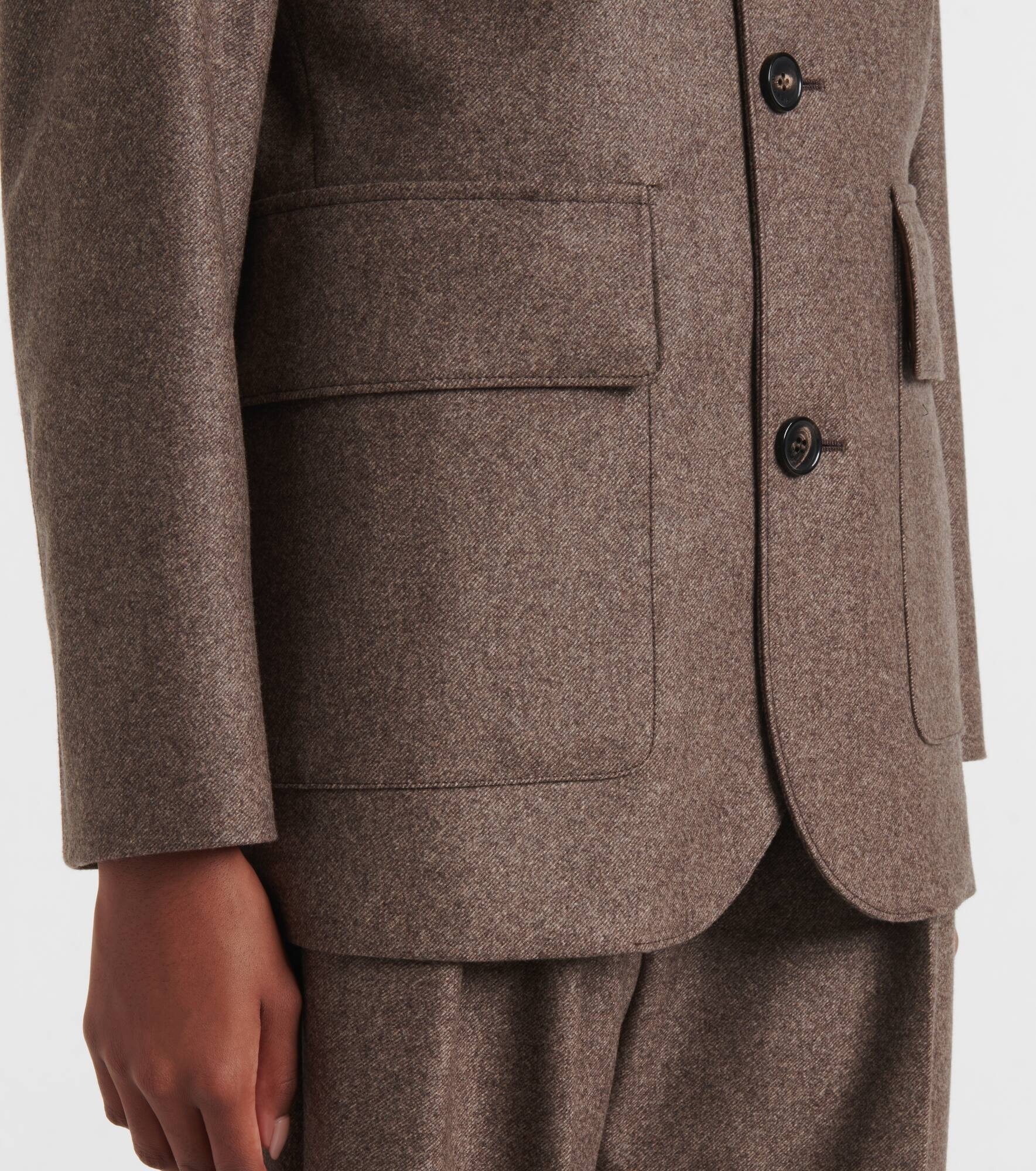 Wool and cashmere jacket - 5