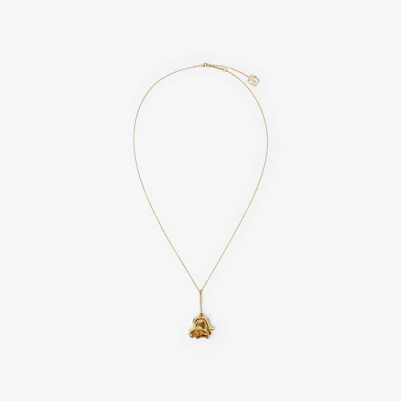 Gold-plated Rose Pendant Necklace 1