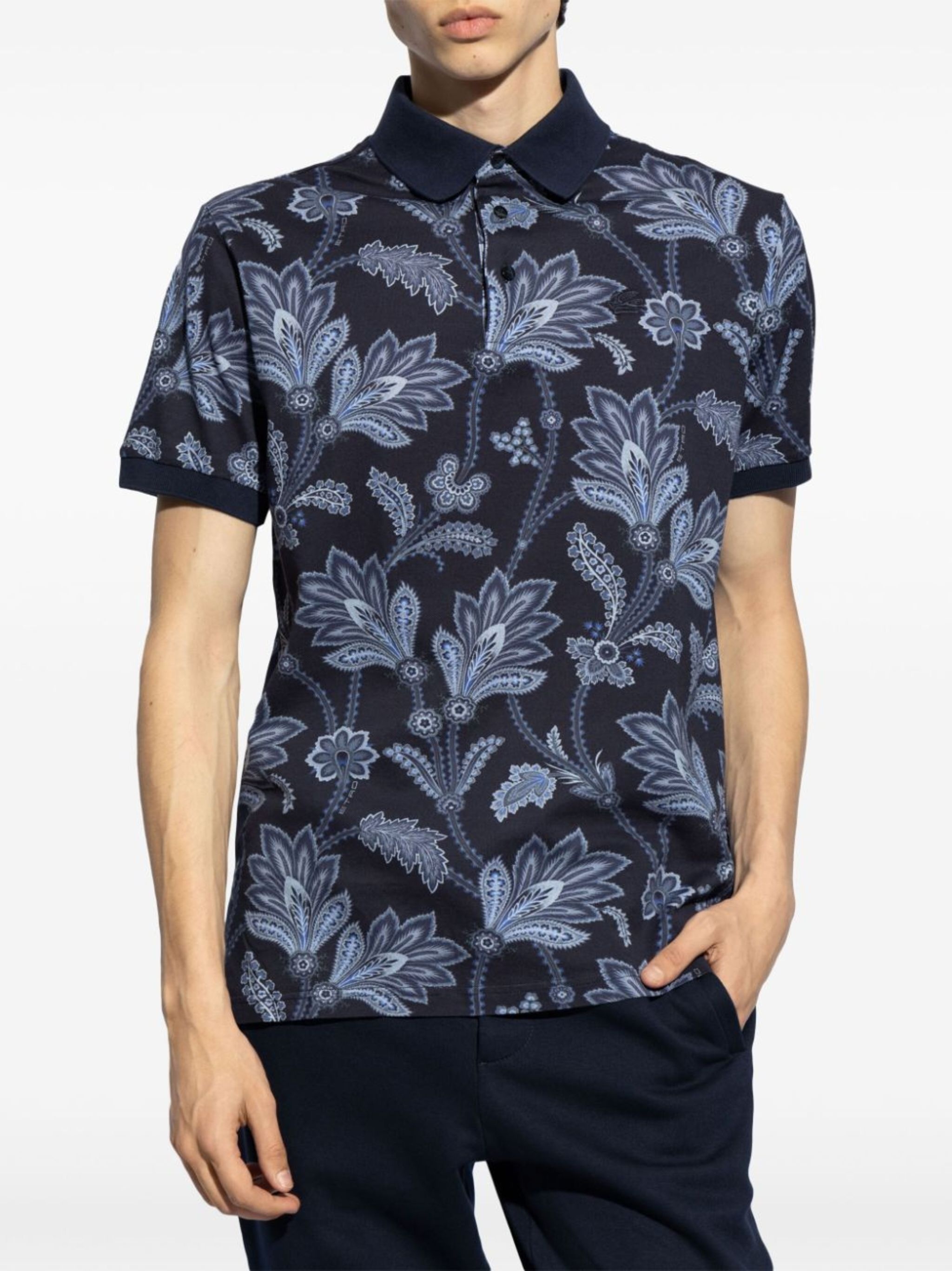 botanical-print cotton shirt - 3