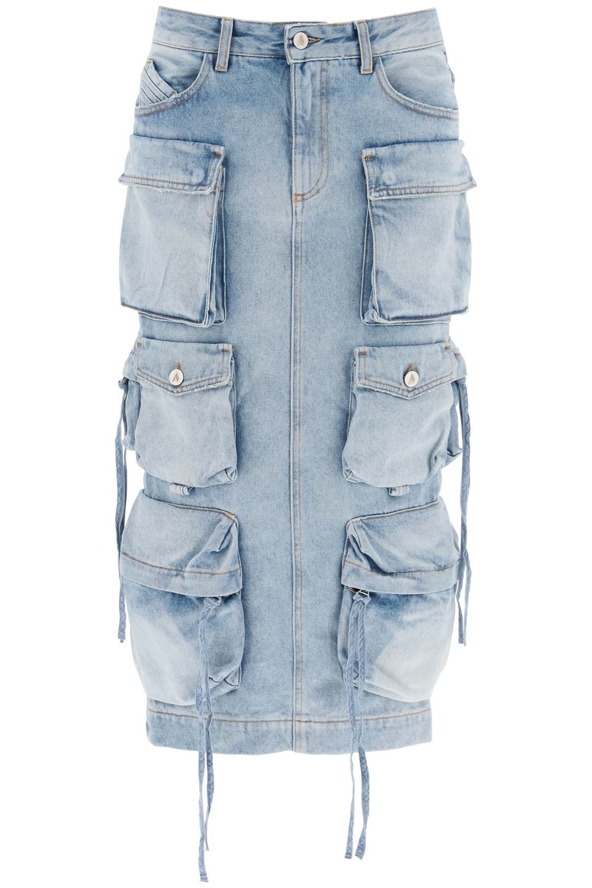 CARGO DENIM SKIRT - 1