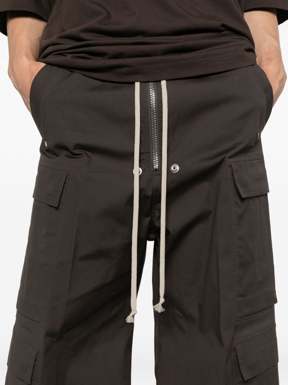 drawstring cargo trousers - 5
