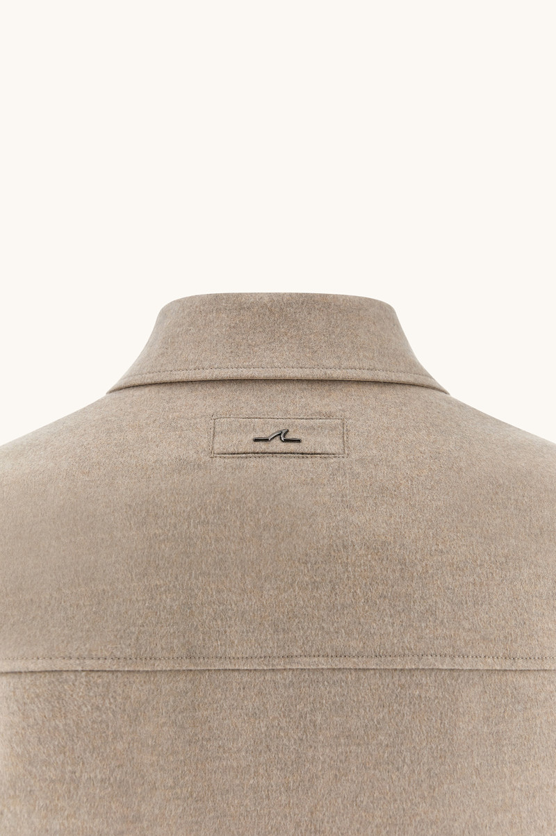 REVERSIBLE OVERSHIRT IN CASHMERE AND TECHNICAL FABRIC 15