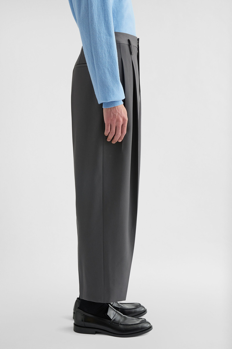 Wool Gabardine Tapered Trousers 4