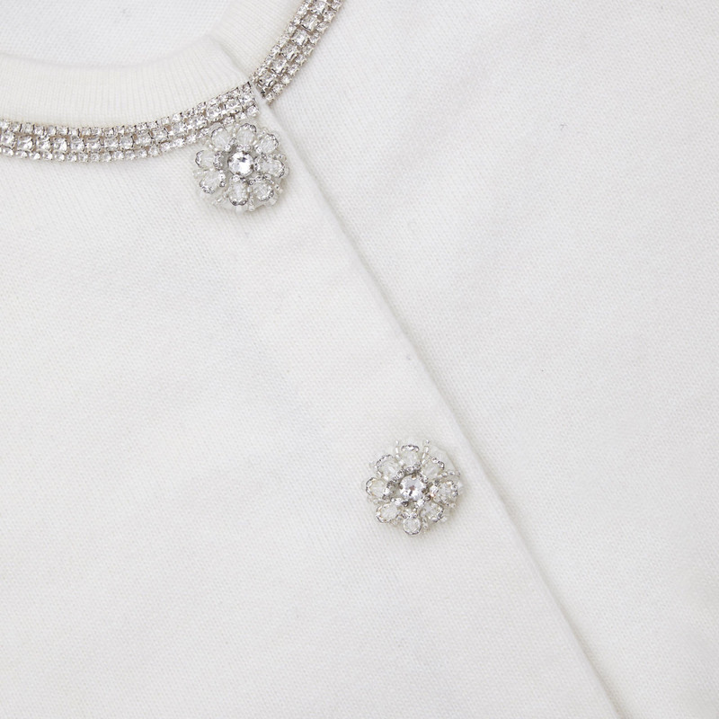 Cream Cashmere Blend Cardigan 5