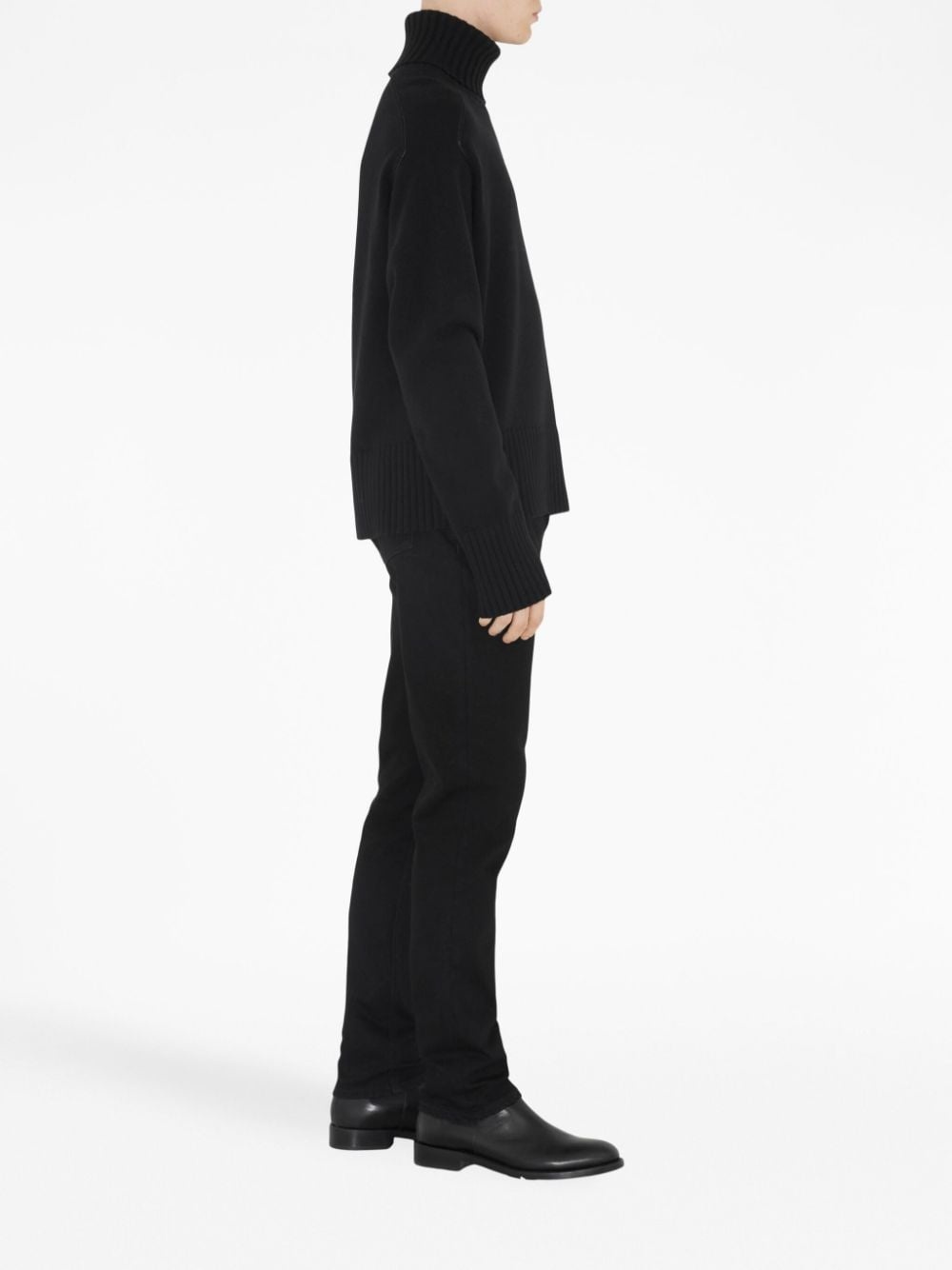 straight-leg stretch-cotton jeans - 3