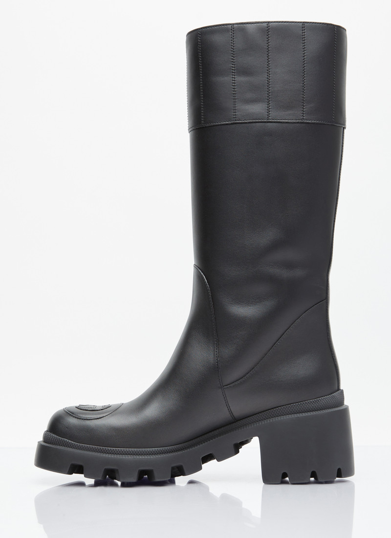 Interlocking G High Leather Boots 4