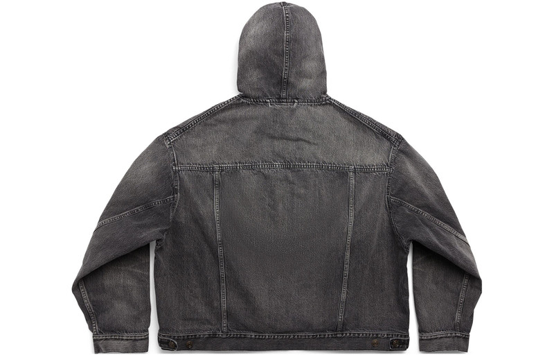 BALENCIAGA Balenciaga Pull-Over Jacket 'Black Japanese Denim' 719313TBP473340 outlook